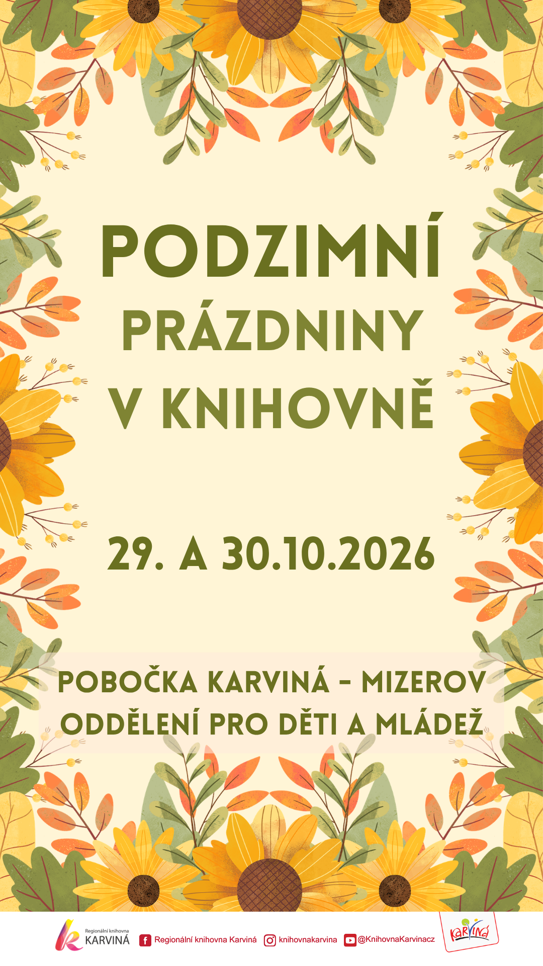 Podzimní prázdniny v knihovně